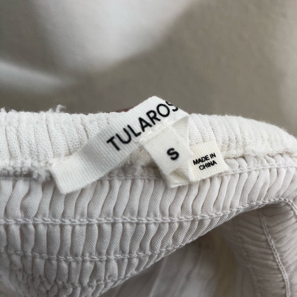 Tularosa Hollis Ruffle Romper in White Small NWT - Picture 9 of 10